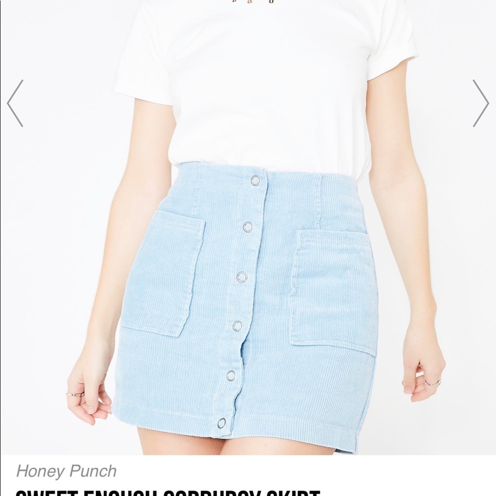 NWT HONEY PUNCH SKIRT BLUE/XS!!!!!!!